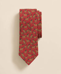 Silk Equestrian Motif Tie