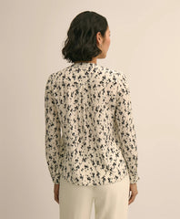 Silk Floral Print Blouse