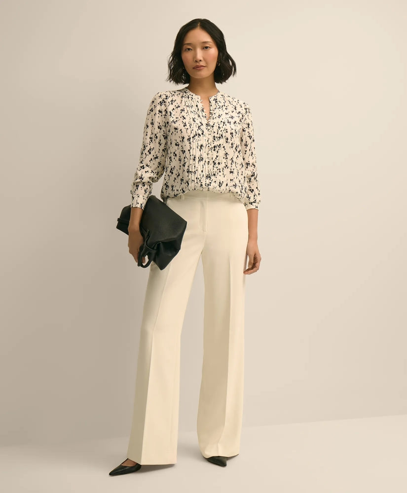 Silk Floral Print Blouse