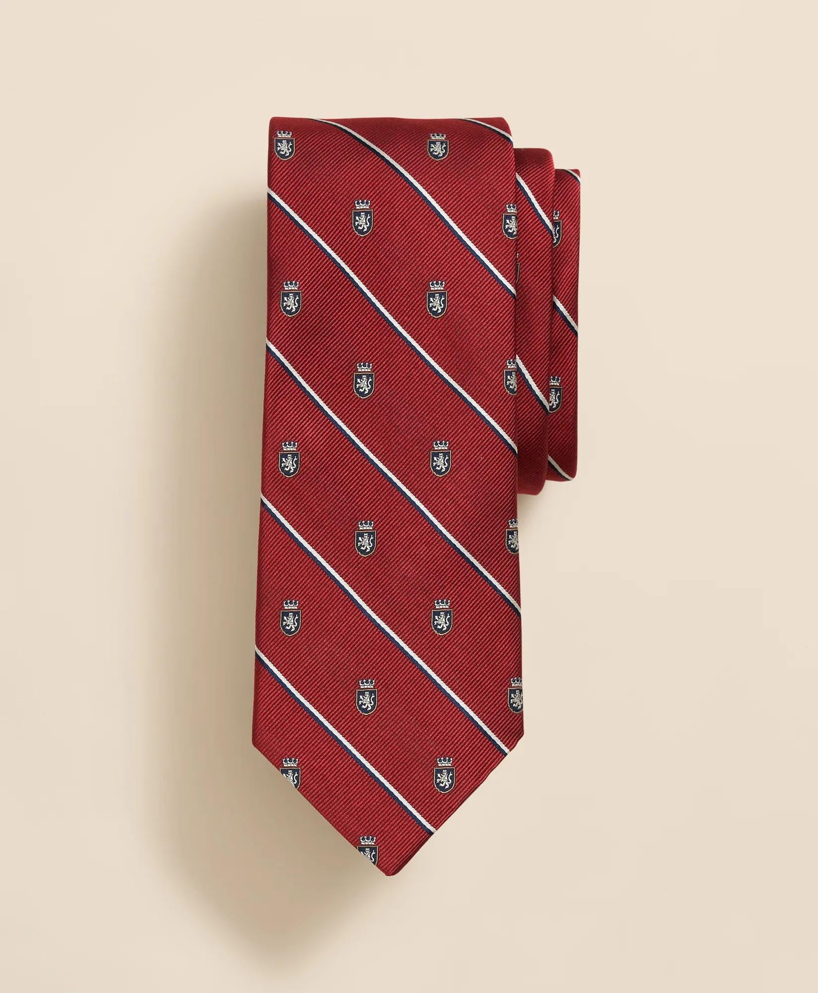 Silk Sidewheeler Striped Tie