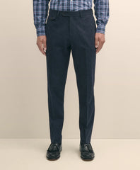 Slim Fit Check Suit Pants in Brushed-Cotton