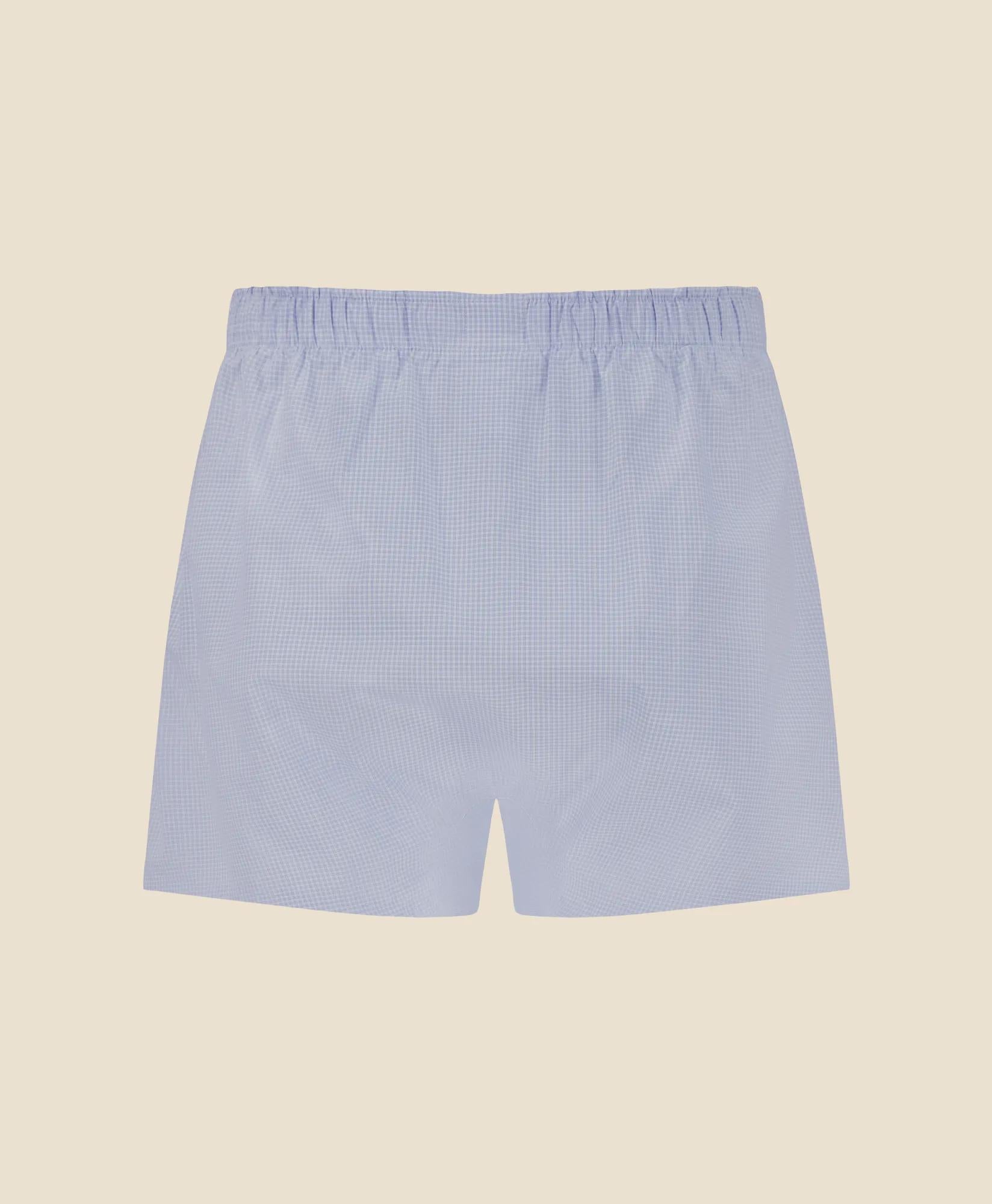Slim Fit Cotton Broadcloth Windowpane Boxers