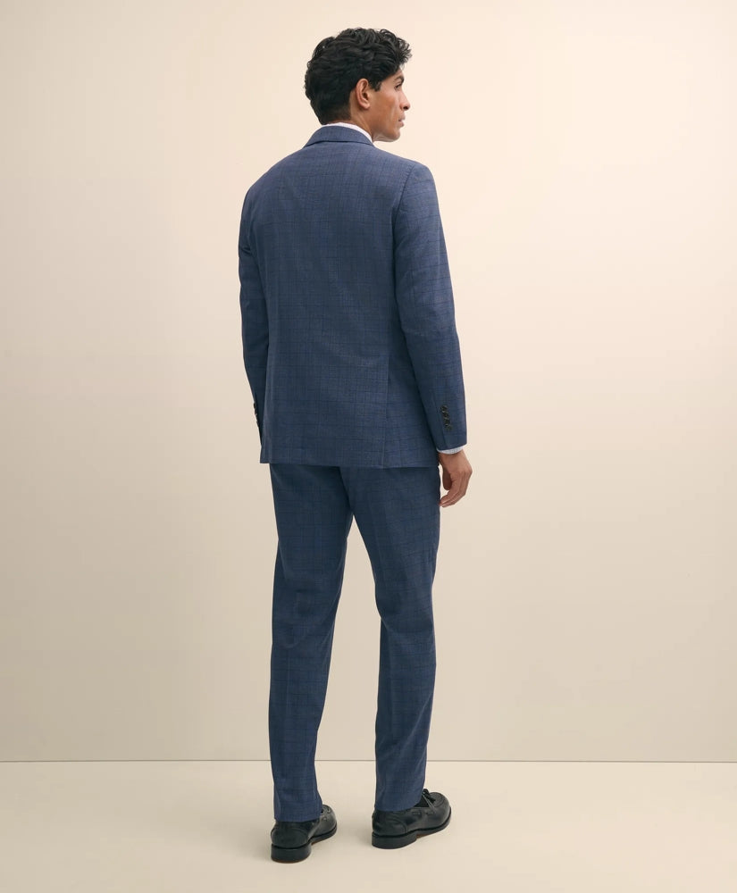 Slim Fit Wool Checked 1818 Suit