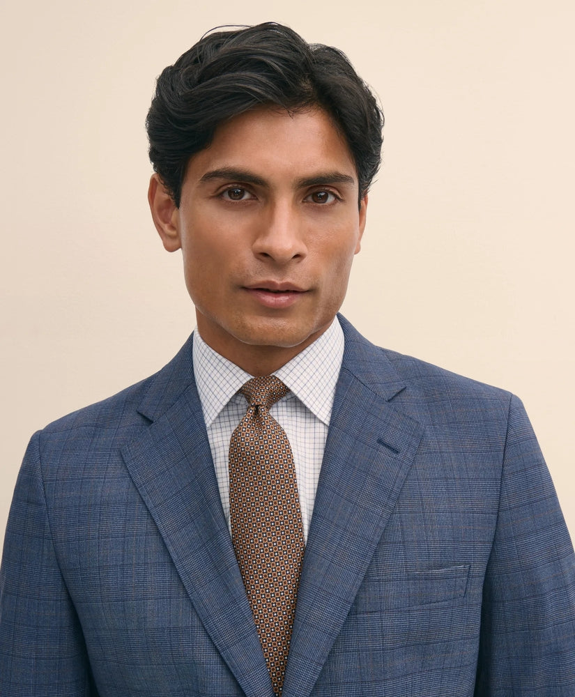 Slim Fit Wool Checked 1818 Suit