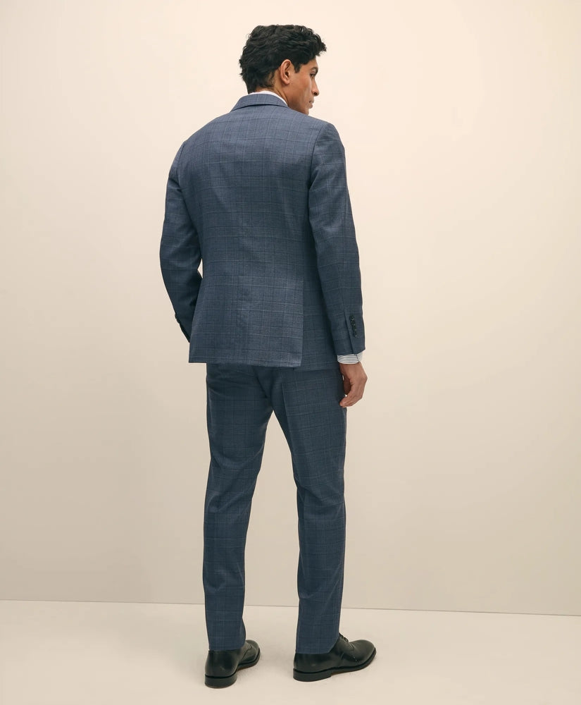 Slim Fit Wool Check 1818 Suit