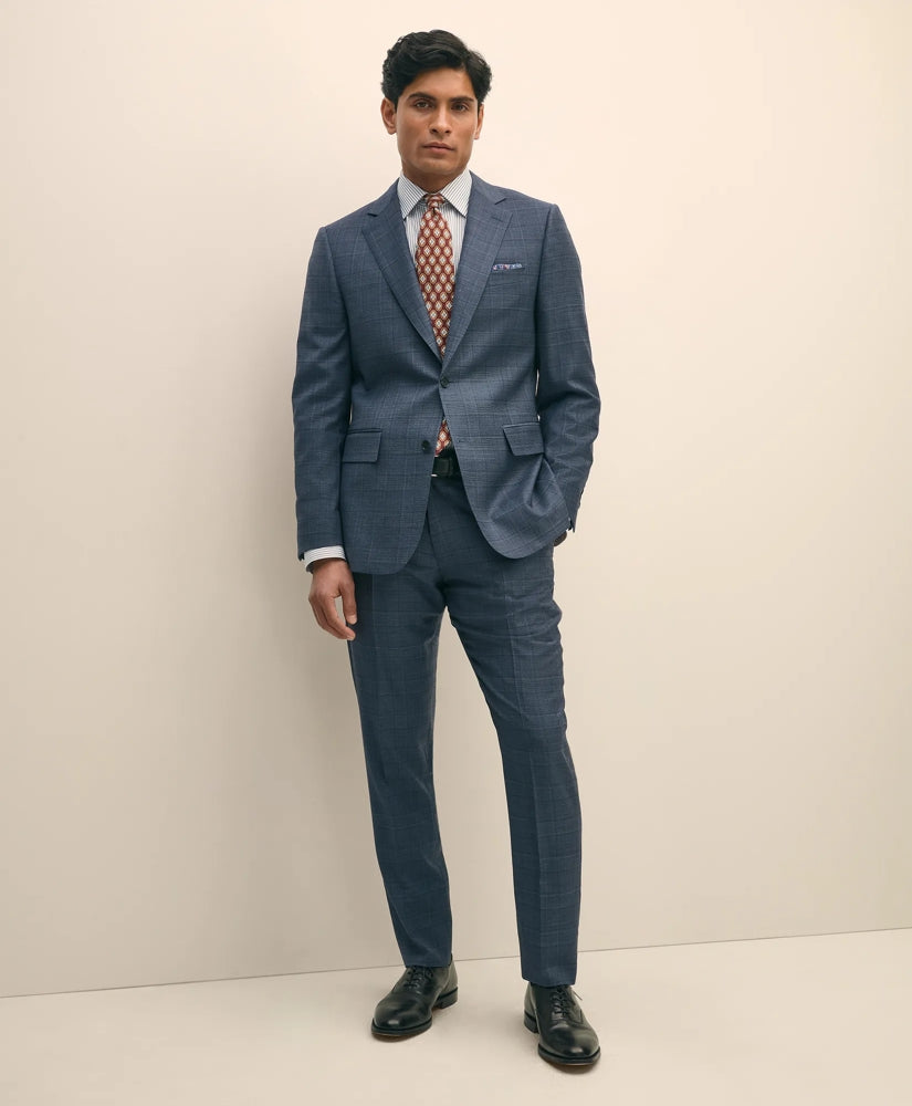 Slim Fit Wool Check 1818 Suit