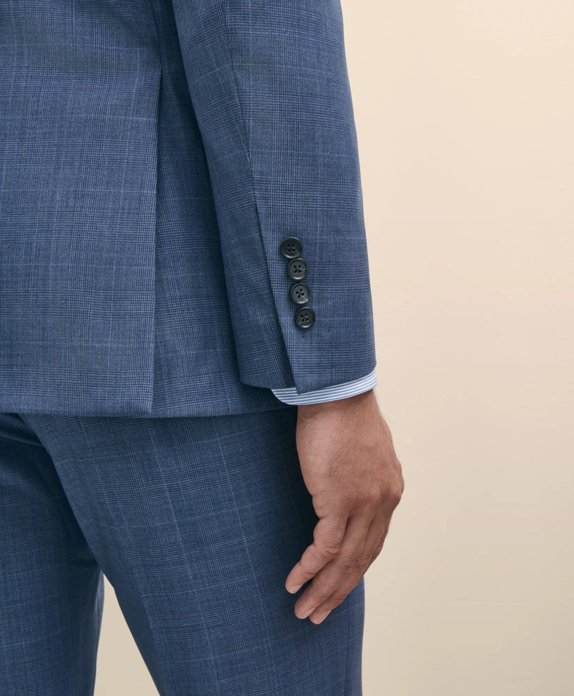 Slim Fit Wool Check 1818 Suit