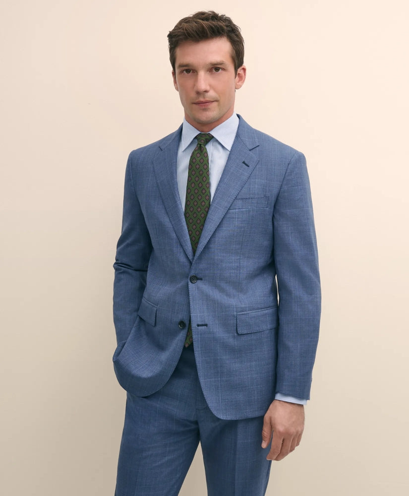 Slim Fit Wool Check 1818 Suit