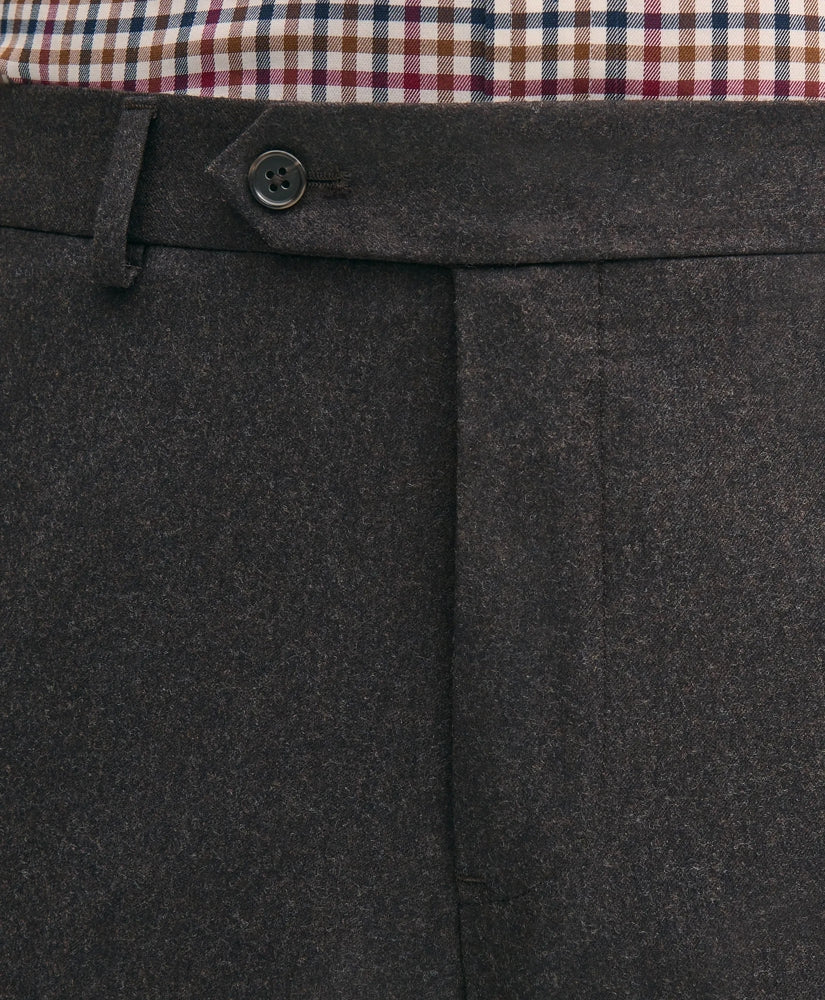 Slim Fit Wool Flannel Dress Pants