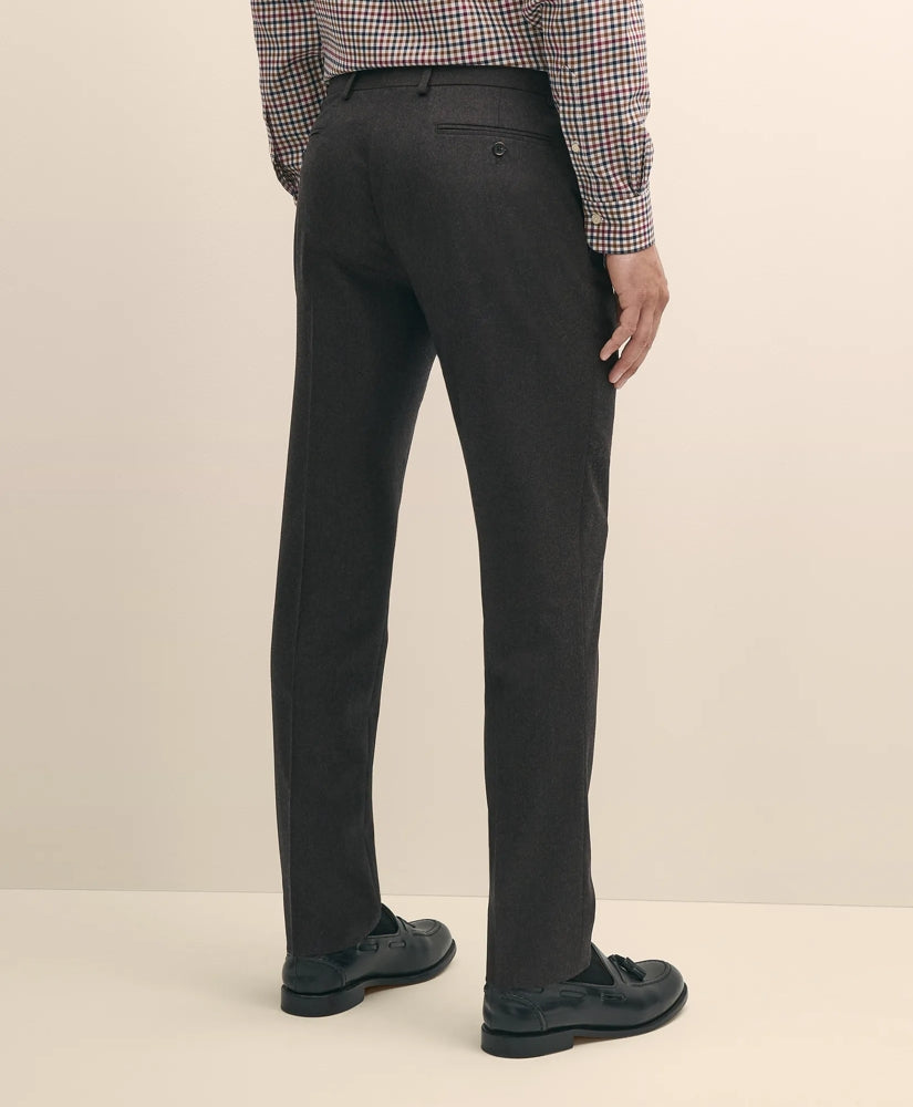 Slim Fit Wool Flannel Dress Pants