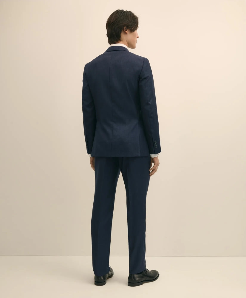 Slim Fit Wool Pinstripe 1818 Suit