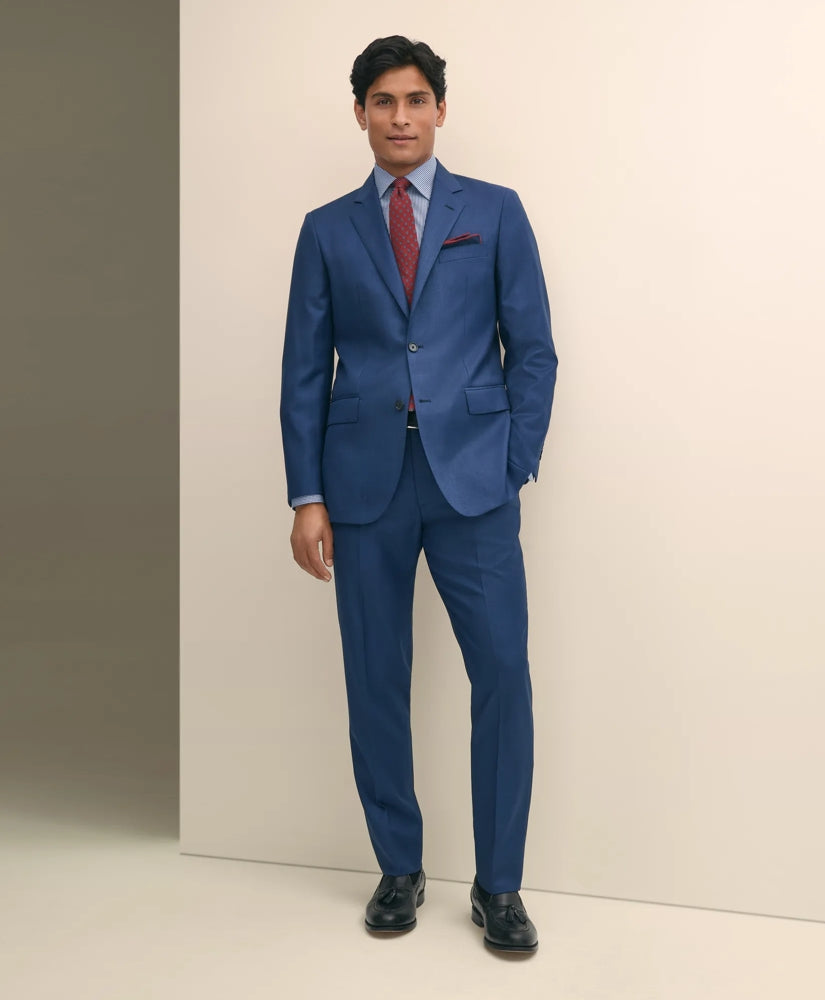 Slim Fit Wool Sharkskin 1818 Suit