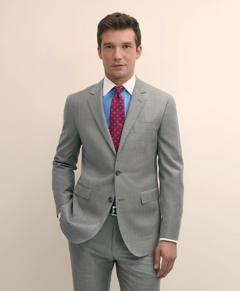 Slim Fit Wool Sharkskin 1818 Suit
