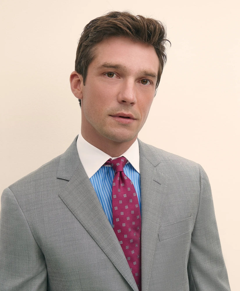 Slim Fit Wool Sharkskin 1818 Suit