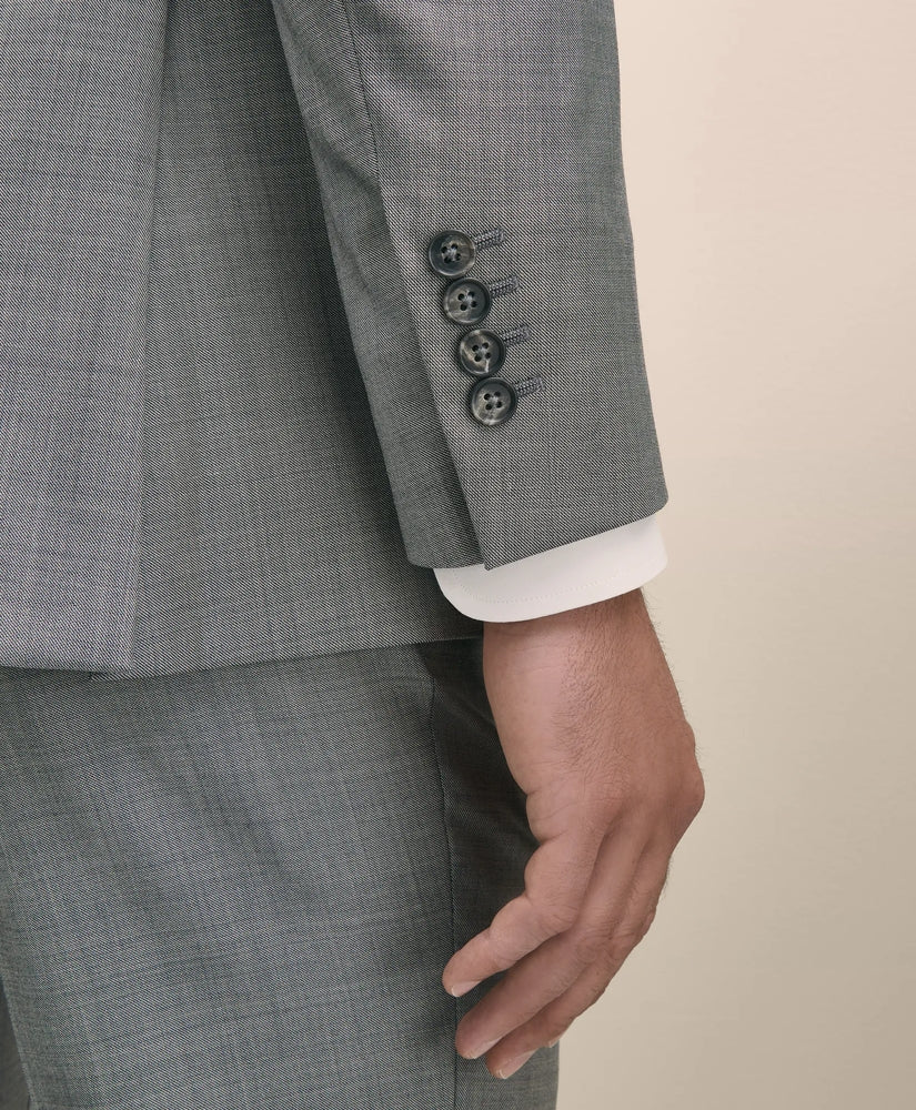 Slim Fit Wool Sharkskin 1818 Suit