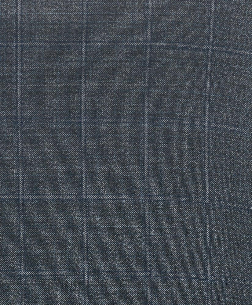 Slim Fit Wool Windowpane 1818 Suit
