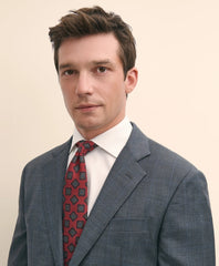 Slim Fit Wool Windowpane 1818 Suit