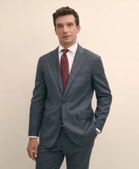 Slim Fit Wool Windowpane 1818 Suit