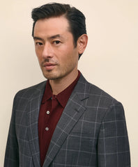 Slim Fit Wool Windowpane 1818 Suit