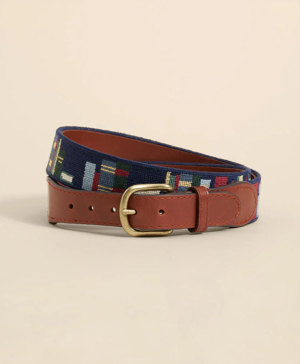 Smathers & Branson Needlepoint Bookcase Belt
