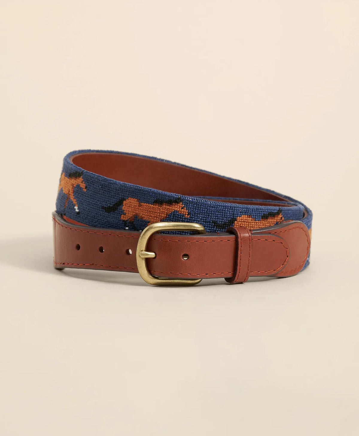 Smathers & Branson Needlepoint Horse Belt