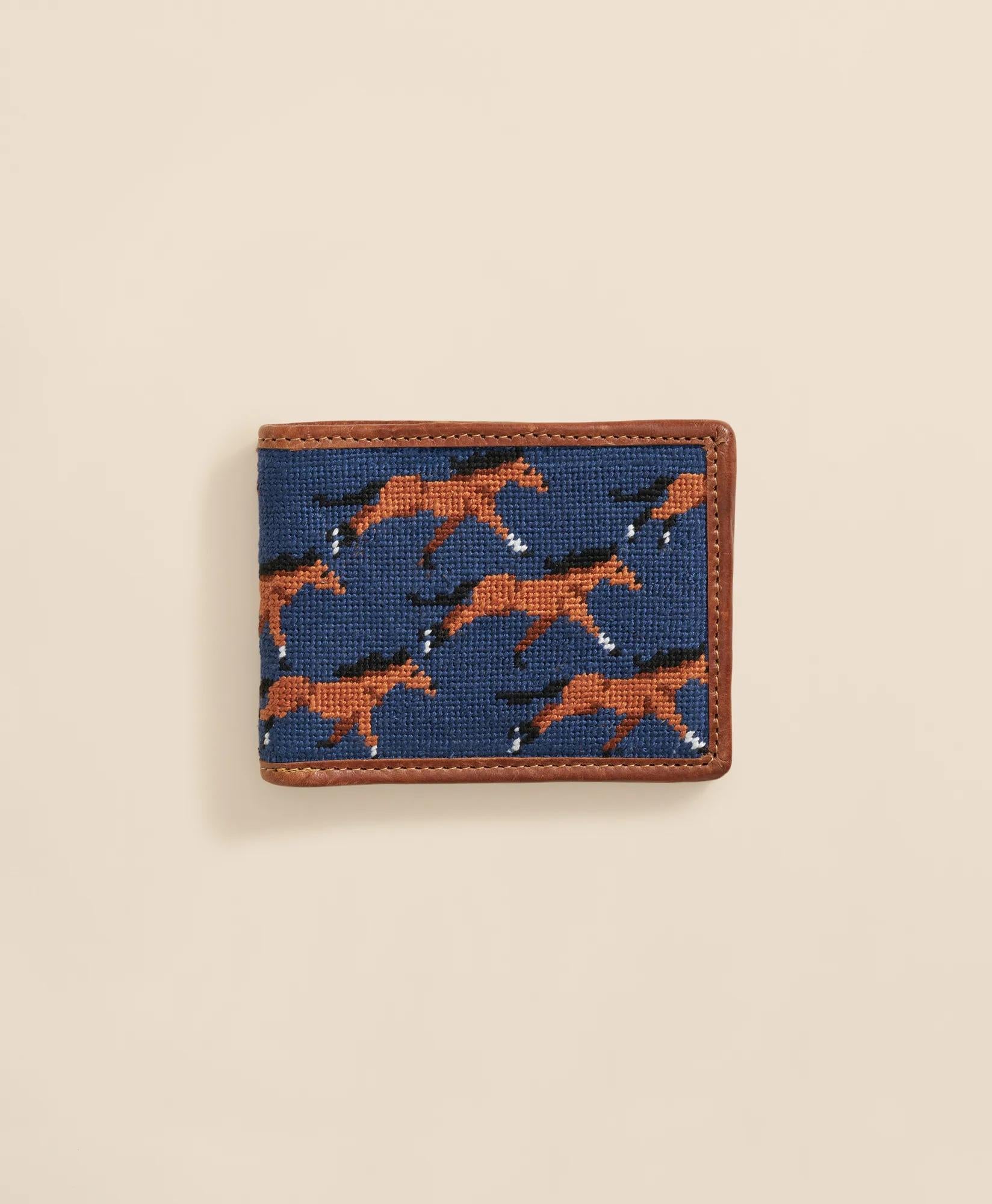 Smathers & Branson Needlepoint Horse Wallet