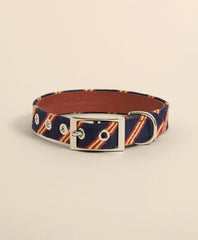 Smathers & Branson Needlepoint Rep Stripe Dog Collar
