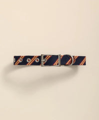 Smathers & Branson Needlepoint Rep Stripe Dog Collar