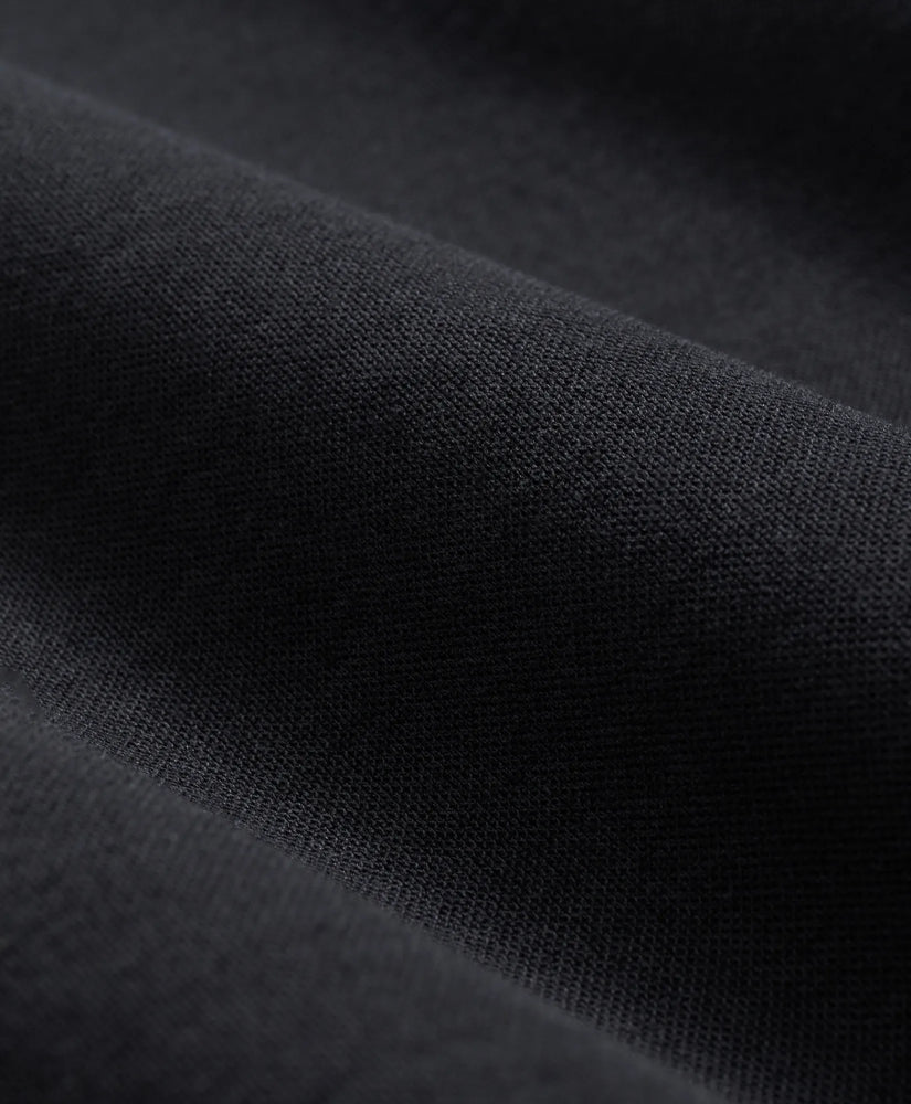 Spread Collar Long-Sleeve Polo Shirt