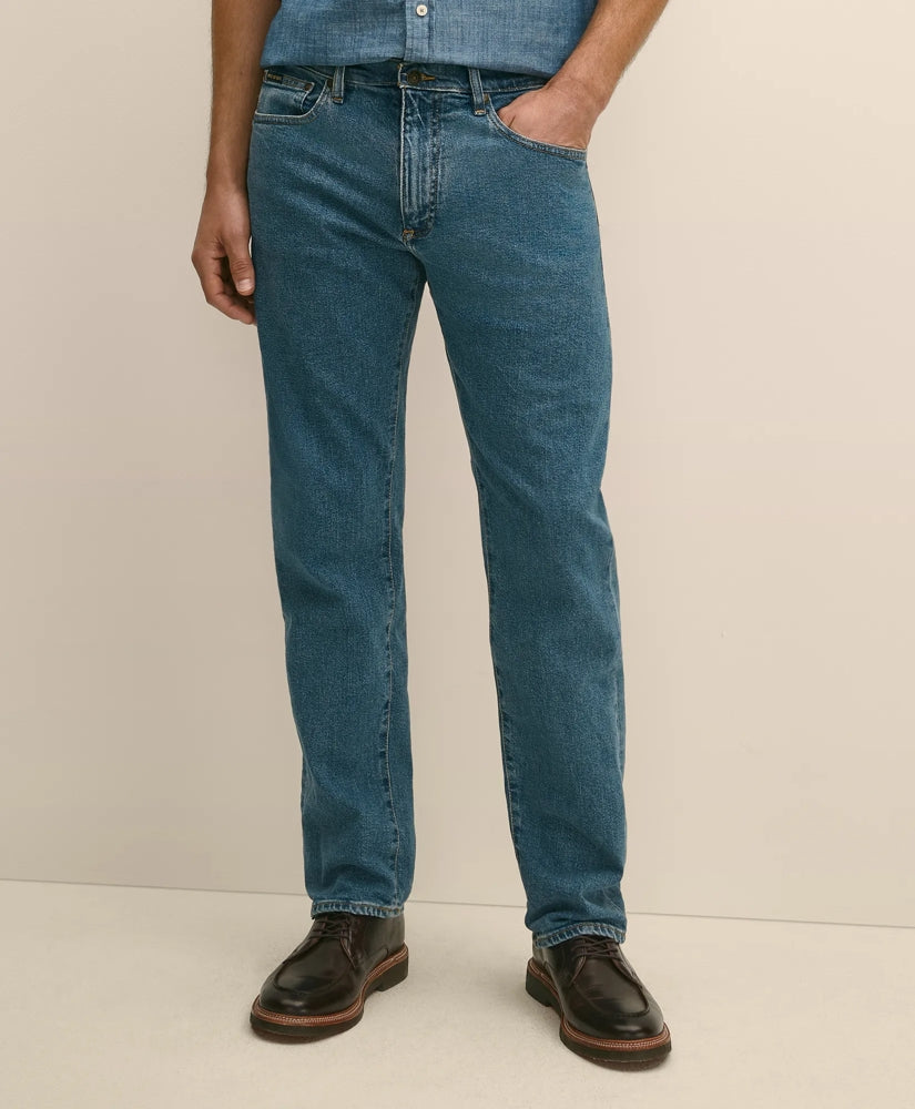 Straight Fit Denim Jeans