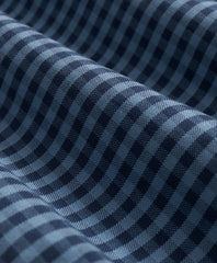 Stretch Cotton Non-Iron Oxford Polo Button Down Collar, Gingham Shirt