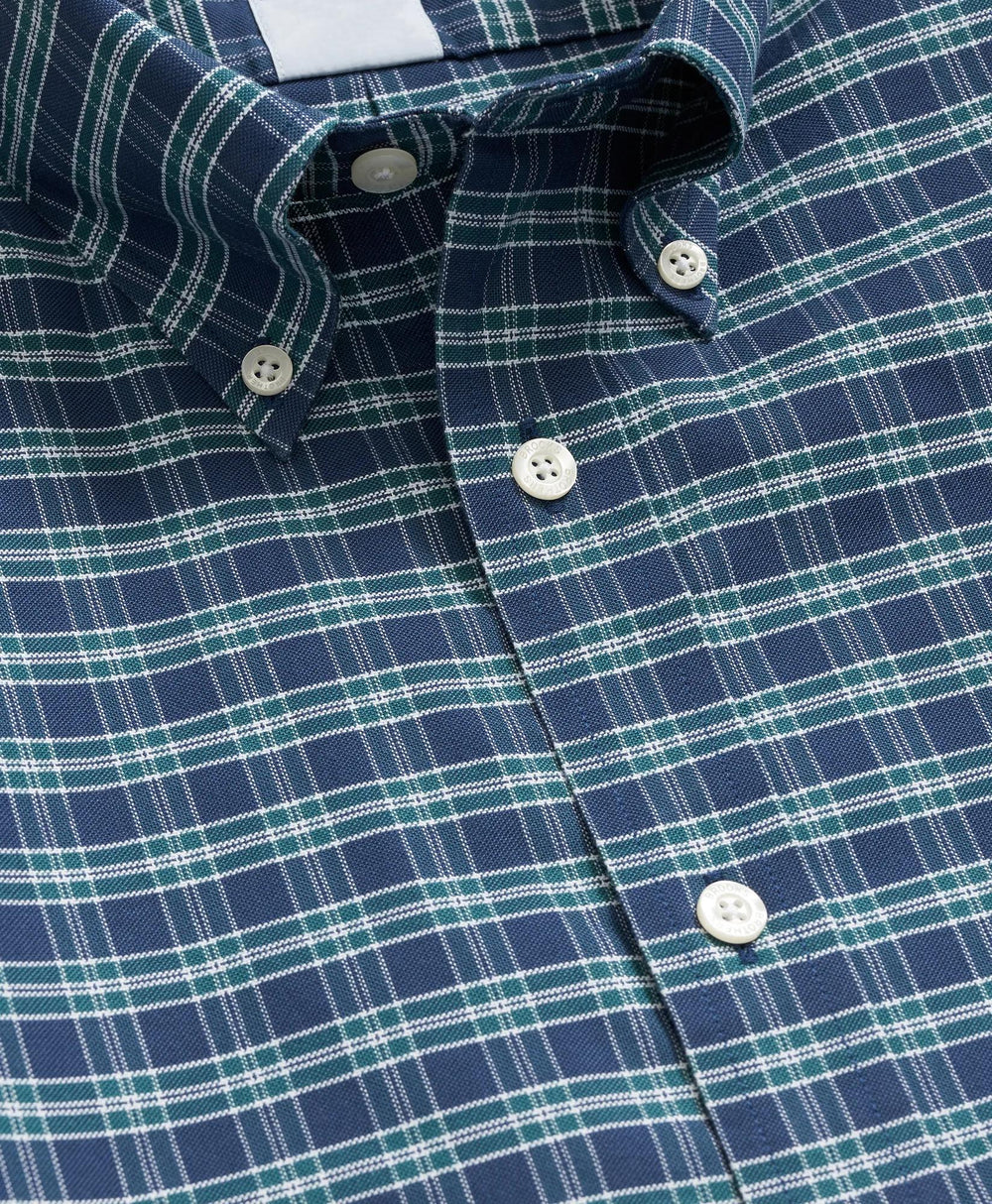 Stretch Non-Iron Oxford Button-Down Collar, Check Shirt