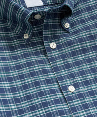 Stretch Non-Iron Oxford Button-Down Collar, Check Shirt