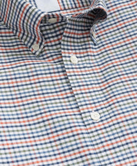 Stretch Non-Iron Oxford Button-Down Collar, Multi-Check Shirt