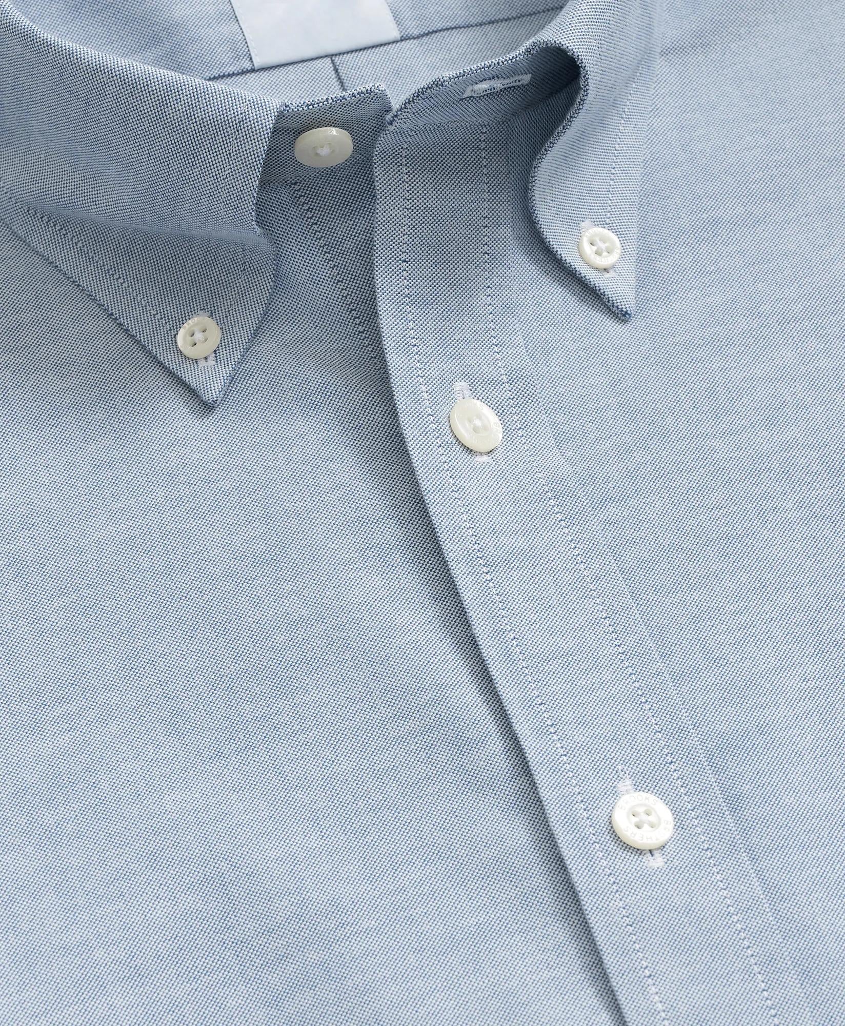 Stretch Non-Iron Oxford Button-Down Collar, Short Sleeve Shirt