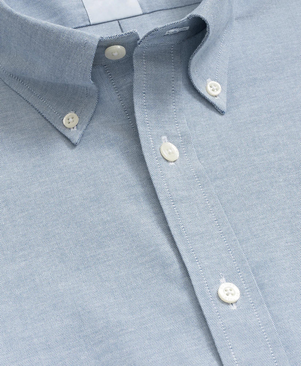 Stretch Non-Iron Oxford Button-Down Collar, Short Sleeve Shirt