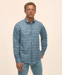 Stretch Non-Iron Oxford Button-Down Collar, Tartan Sport Shirt