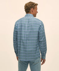 Stretch Non-Iron Oxford Button-Down Collar, Tartan Sport Shirt