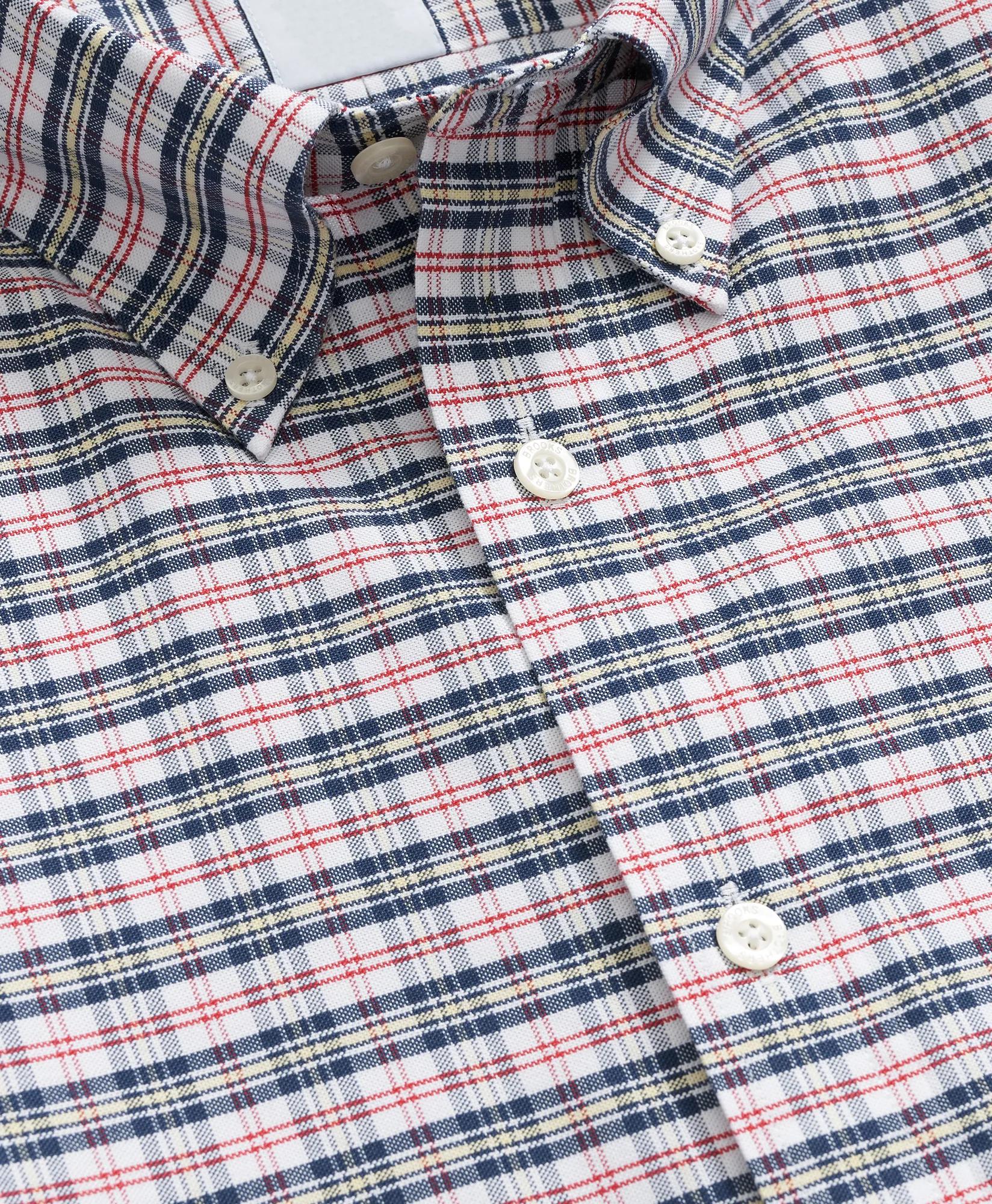 Stretch Non-Iron Oxford Button-Down Collar, Vintage Check Shirt