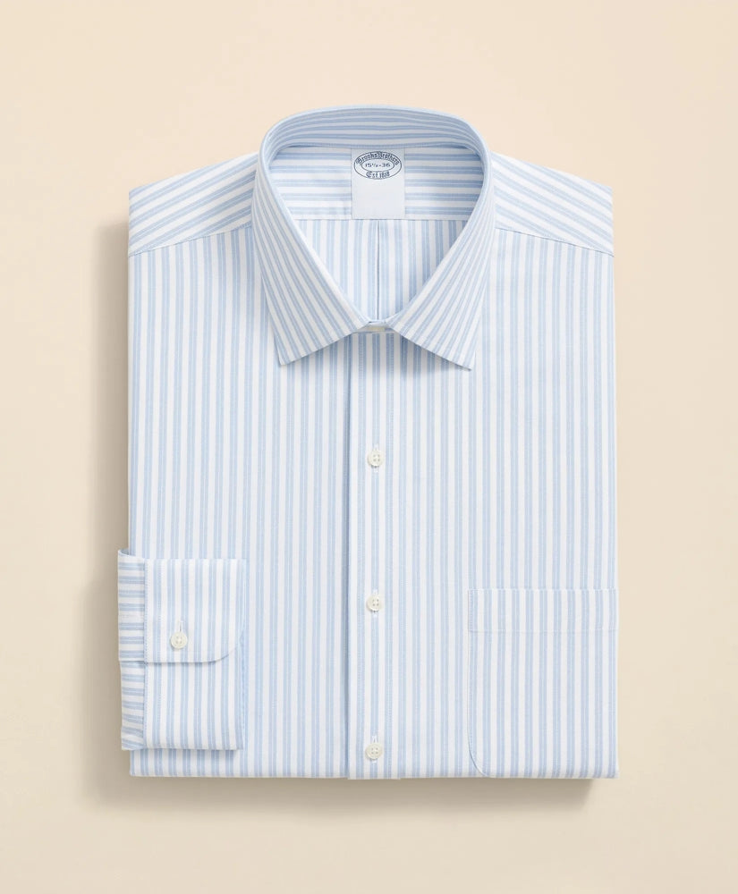 Stretch Supima® Cotton Non-Iron Ainsley Collar, Stripe Dress Shirt