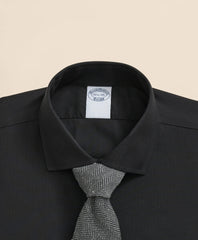 Stretch Supima® Cotton Non-Iron English Spread Collar, Herringbone Dress Shirt