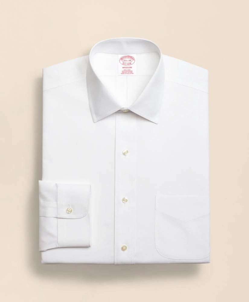 Stretch Supima® Cotton Non-Iron Pinpoint Oxford Ainsley Collar Dress Shirt