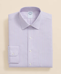 Stretch Supima® Cotton Non-Iron Royal Oxford Ainsley Collar, Striped Dress Shirt