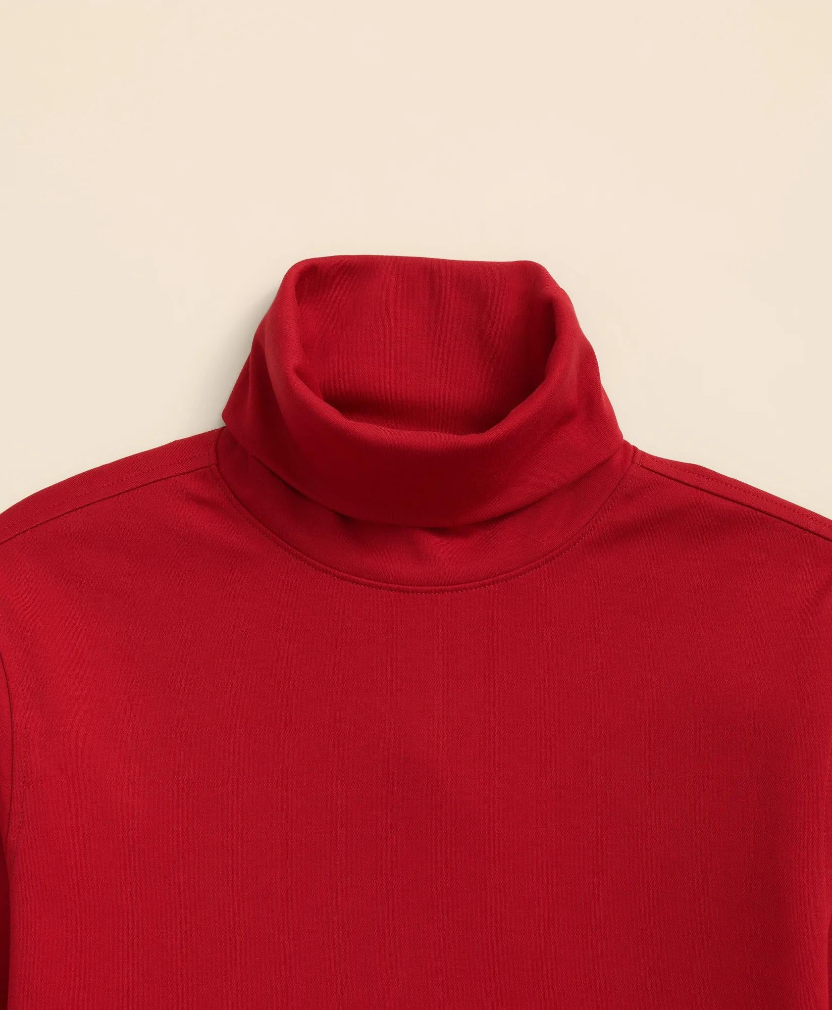 Stretch Supima® Cotton Turtleneck