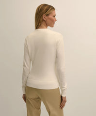 Supima® Cotton Floral Embroidered Cardigan