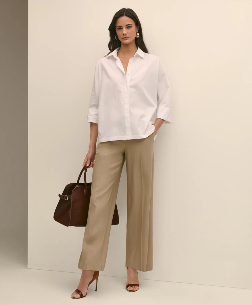 Supima® Cotton Relaxed Dolman-Sleeve Shirt