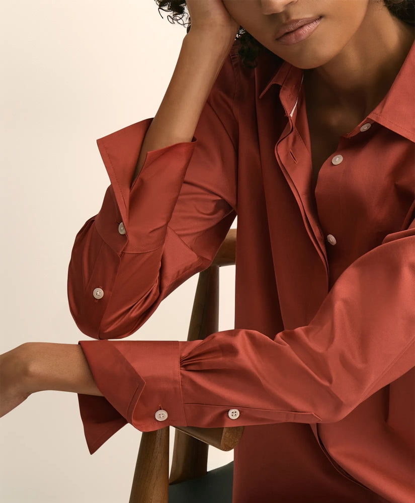 Supima® Cotton Sateen Relaxed Shirt