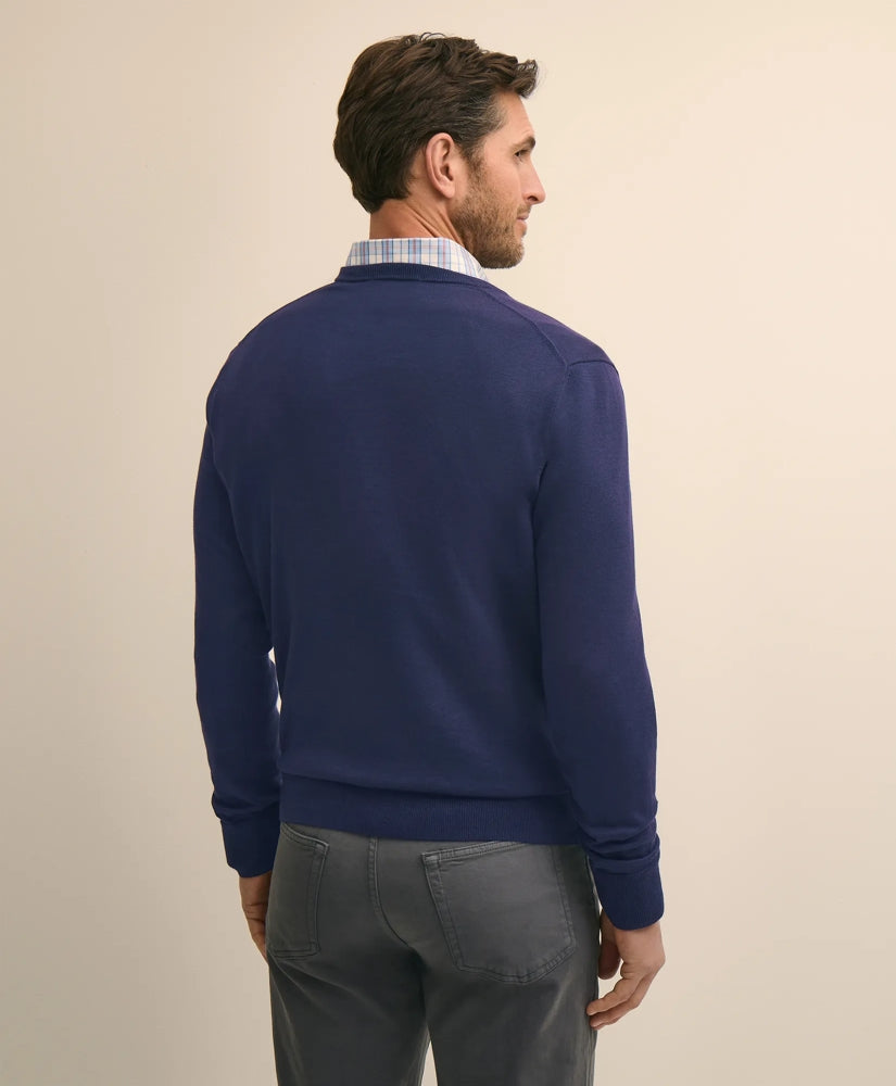 Supima® Cotton V-Neck Sweater