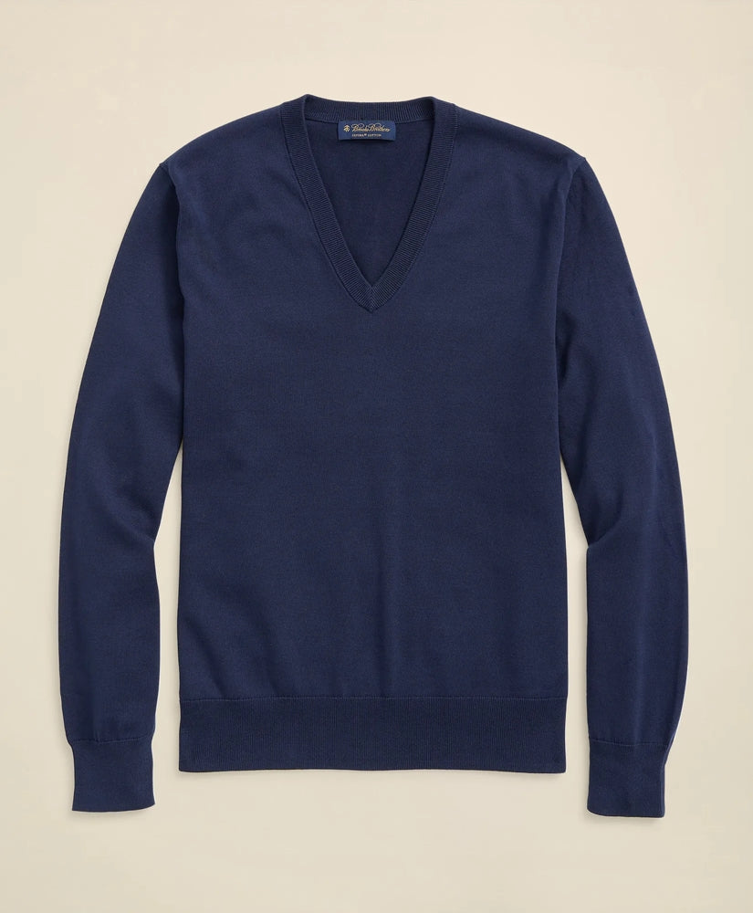 Supima® Cotton V-Neck Sweater