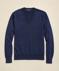Supima® Cotton V-Neck Sweater